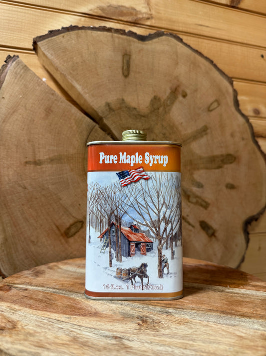 Vintage Tin Pint - Vermont Organic Maple Syrup